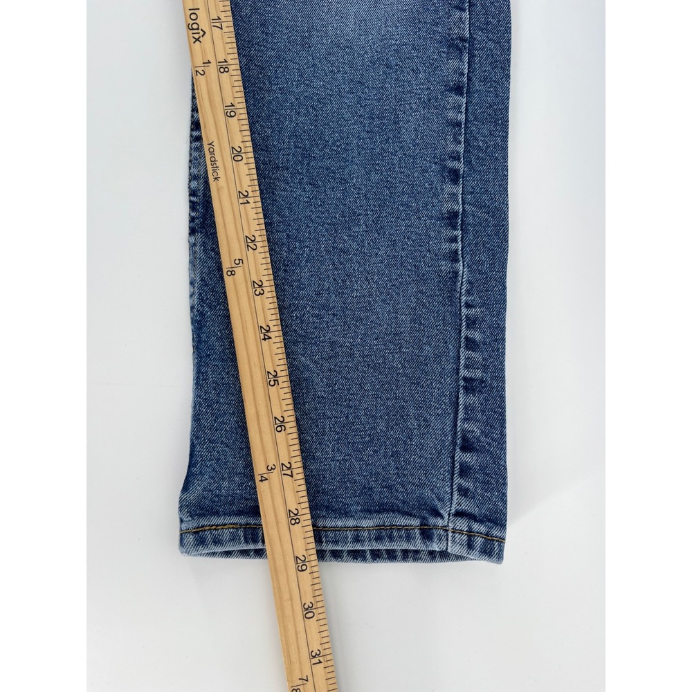 Levi's 505 Regular Fit Jeans Mens W30 L30 Blue Medium Wash Straight Leg Denim - Picture 6 of 9